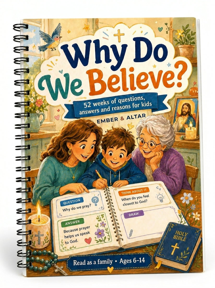 Why Do We Believe — kids workbook cover